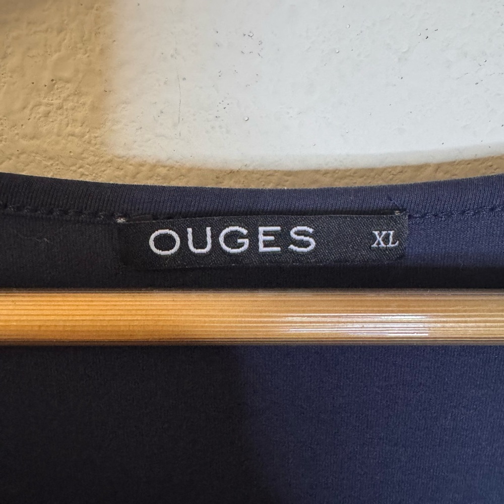 New Amazon Ouges Cotton Blue Button-Down Dress Wi… - image 5